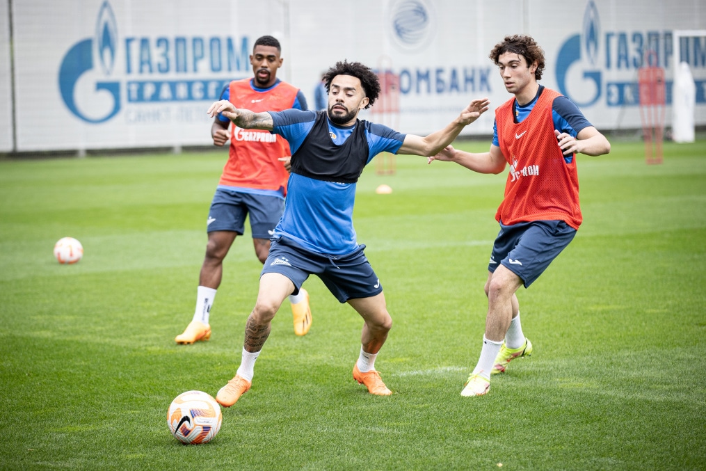 Тренировка «Зенита» перед матчем с «Фенербахче»