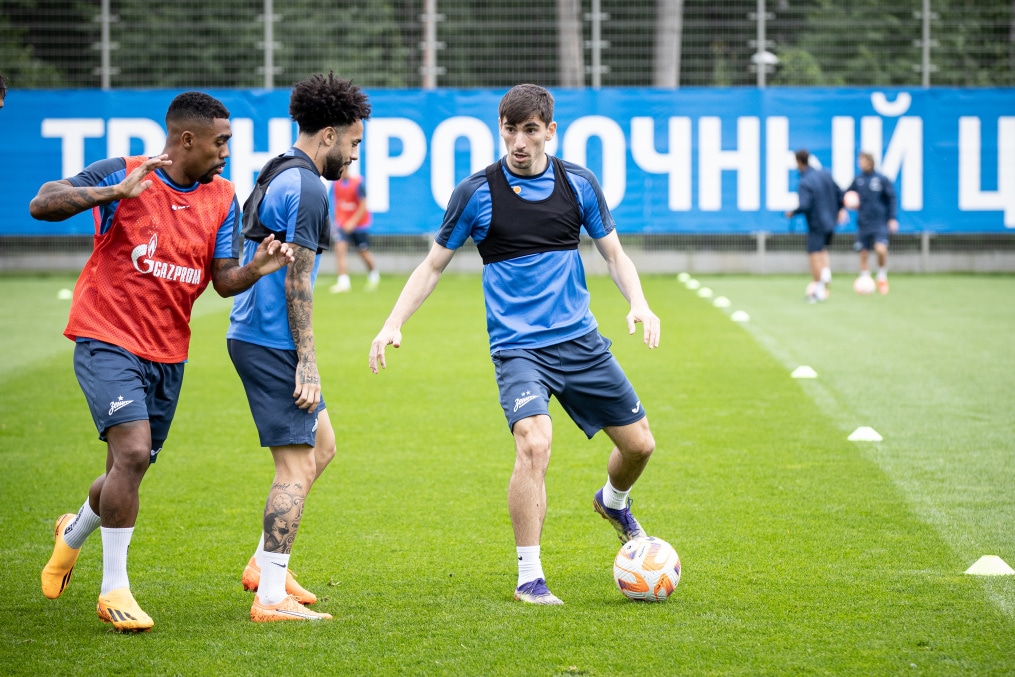 Тренировка «Зенита» перед матчем с «Фенербахче»