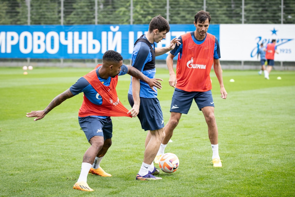 Тренировка «Зенита» перед матчем с «Фенербахче»
