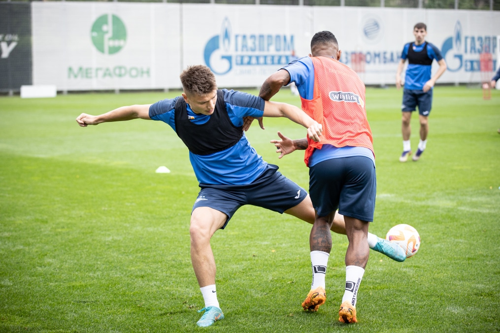 Тренировка «Зенита» перед матчем с «Фенербахче»
