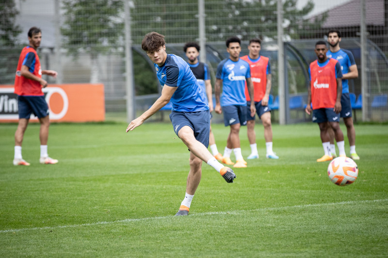 Тренировка «Зенита» перед матчем с «Фенербахче»