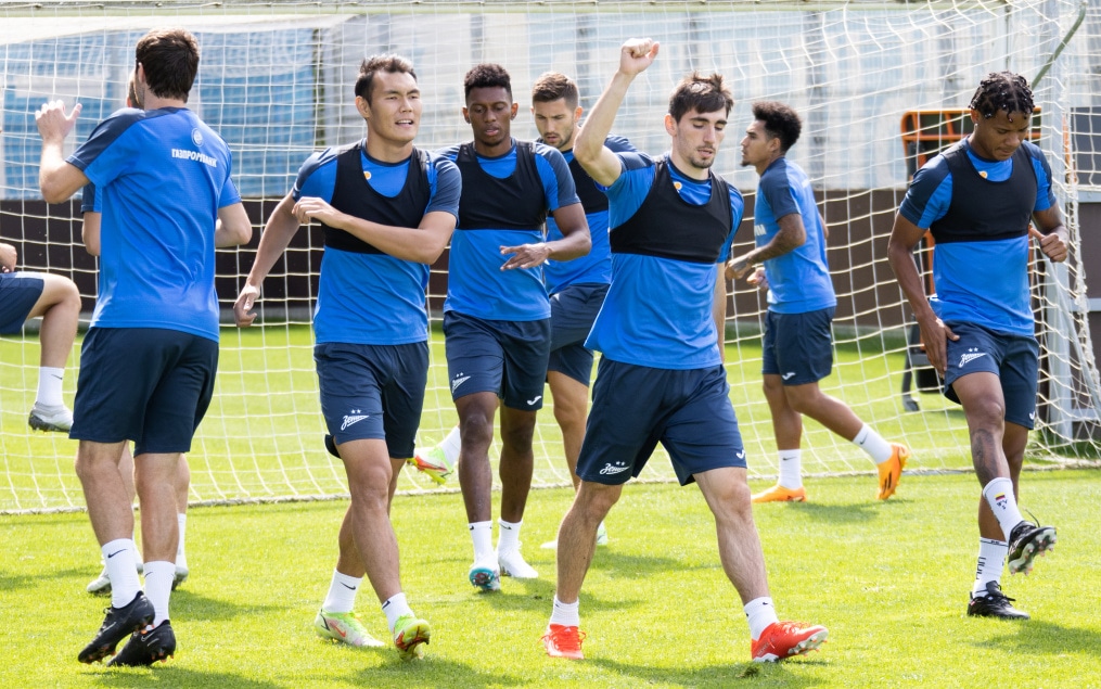 Тренировка «Зенита» перед матчем с «Пари НН»