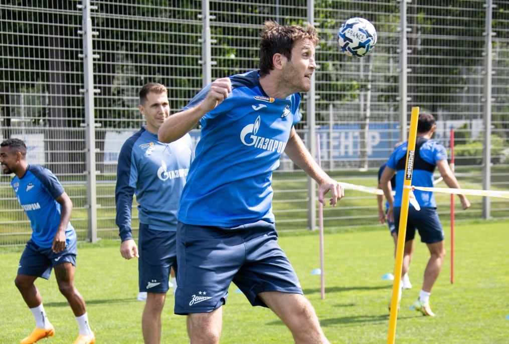 Тренировка «Зенита» перед матчем с «Пари НН»