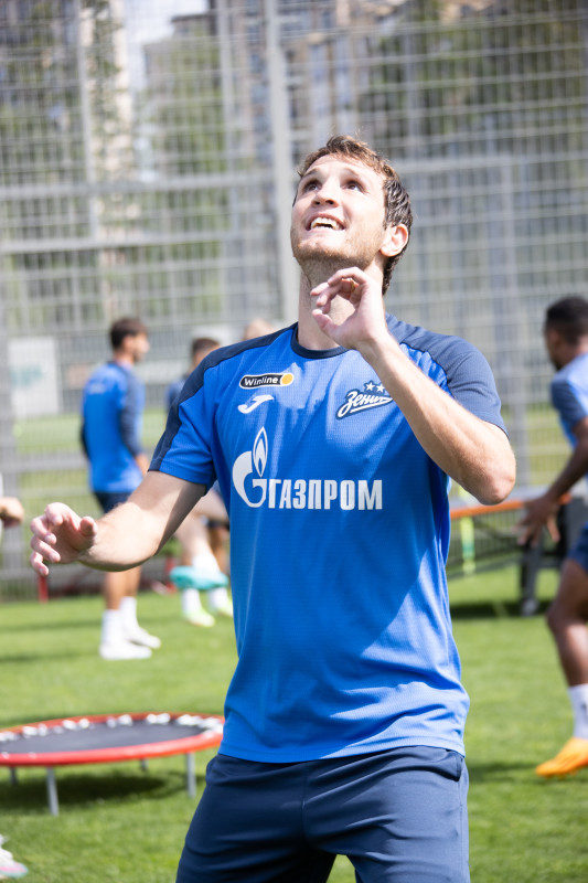 Тренировка «Зенита» перед матчем с «Пари НН»