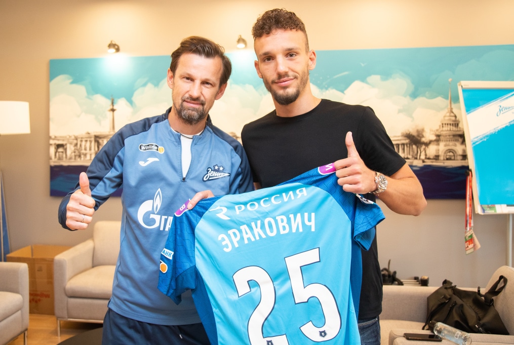 Первый день Страхини Эраковича на базе ФК «Зенит»