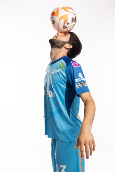 Индивидуальная фотосессия игроков ФК «Зенит» в форме Joma сезона 2023/24