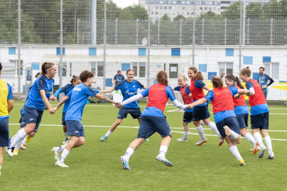Тренировка женской молодёжной команды «Зенит» перед матчем с «Динамо»