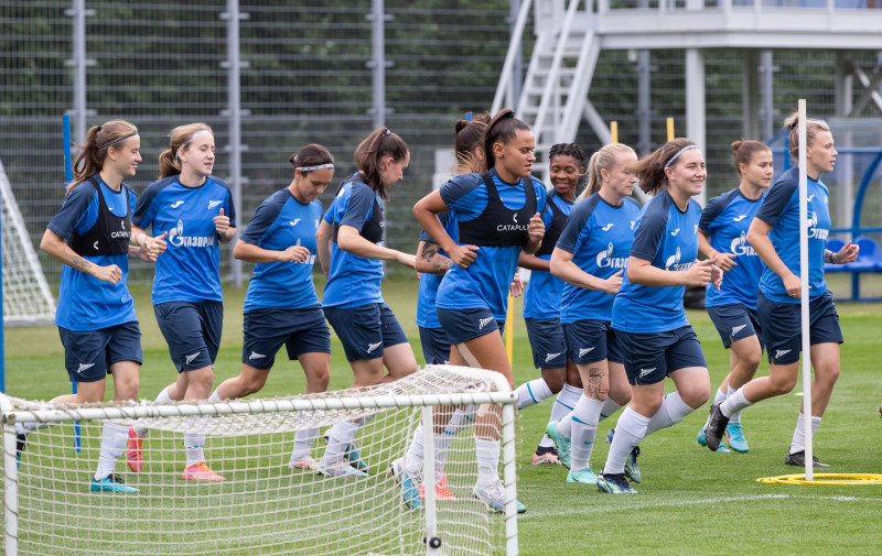 Открытая тренировка женской команды «Зенит» перед матчем с «Чертаново»