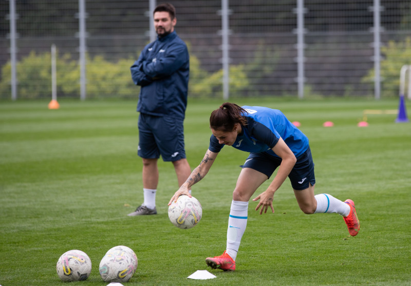 Открытая тренировка женской команды «Зенит» перед матчем с «Чертаново»