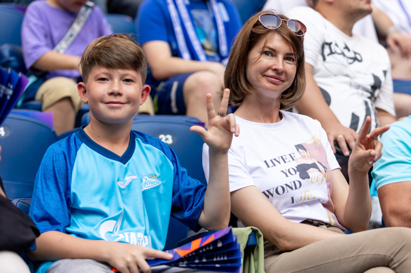 Болельщики на матче «Зенит» — «Динамо»