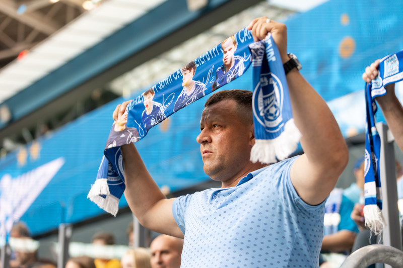 Болельщики на матче «Зенит» — «Динамо»