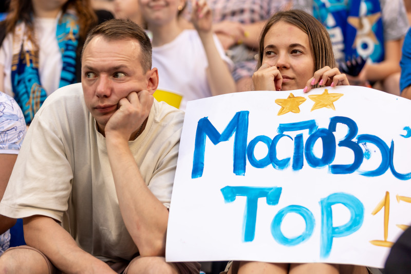 Болельщики на матче «Зенит» — «Динамо»