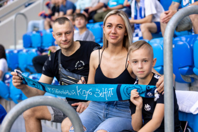 Болельщики на матче «Зенит» — «Динамо»