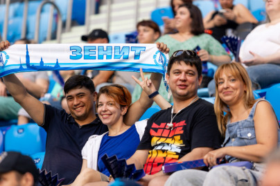 Болельщики на матче «Зенит» — «Динамо»