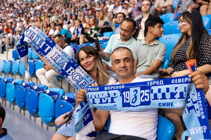 Болельщики на матче «Зенит» — «Динамо»