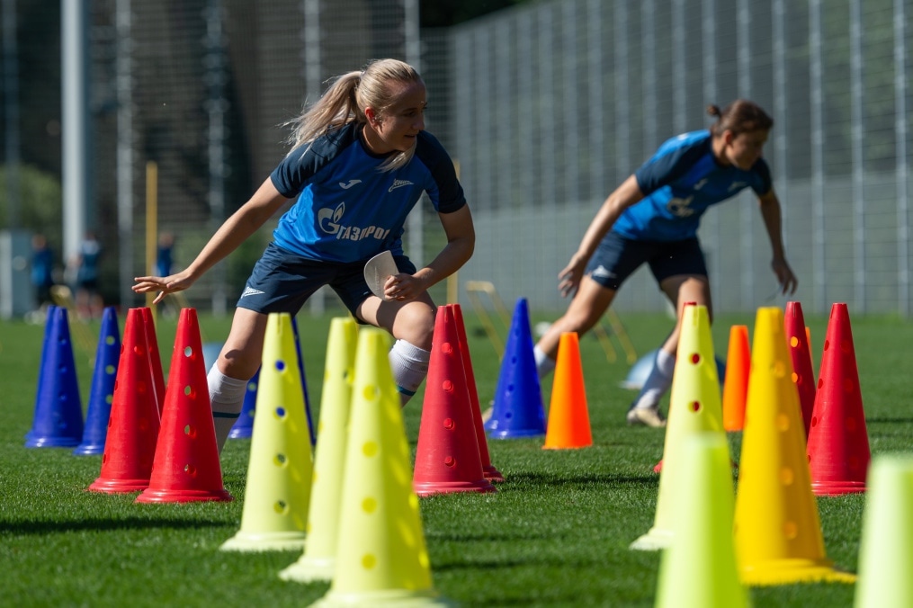 Тренировка женской команды «Зенит» перед матчем с «Локомотивом»