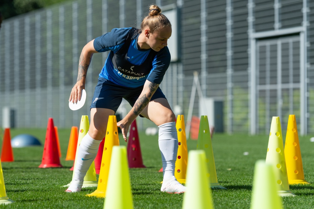 Тренировка женской команды «Зенит» перед матчем с «Локомотивом»