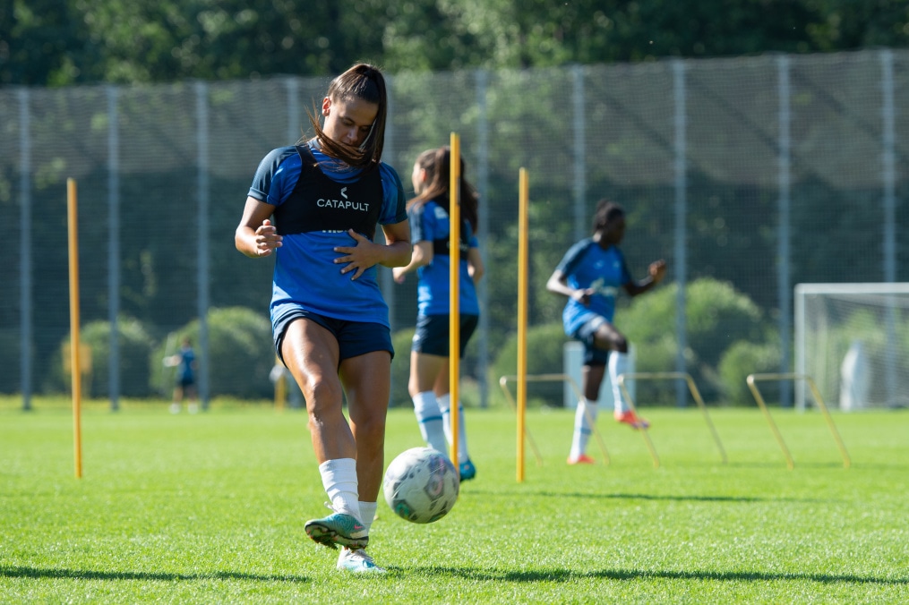 Тренировка женской команды «Зенит» перед матчем с «Локомотивом»