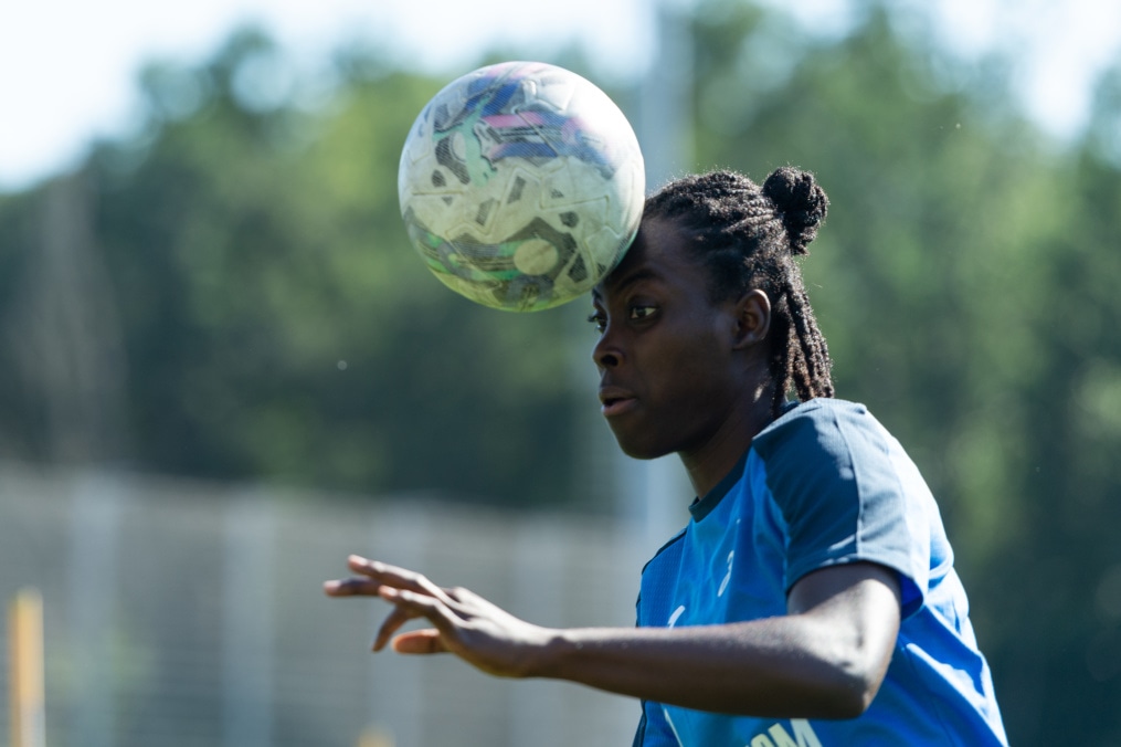 Тренировка женской команды «Зенит» перед матчем с «Локомотивом»