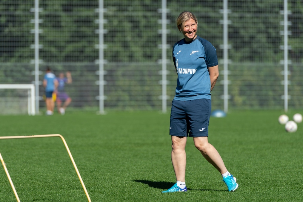 Тренировка женской команды «Зенит» перед матчем с «Локомотивом»