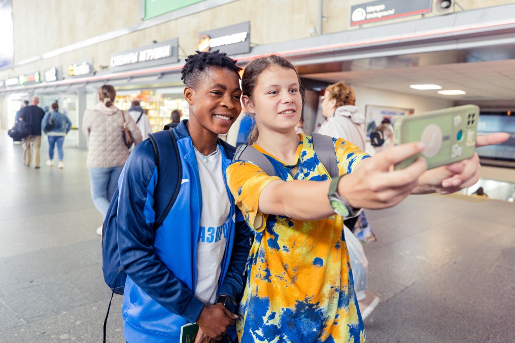 Выезд женской команды «Зенит» на матч с «Динамо»