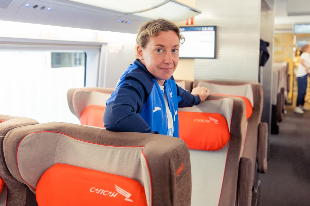 Выезд женской команды «Зенит» на матч с «Динамо»