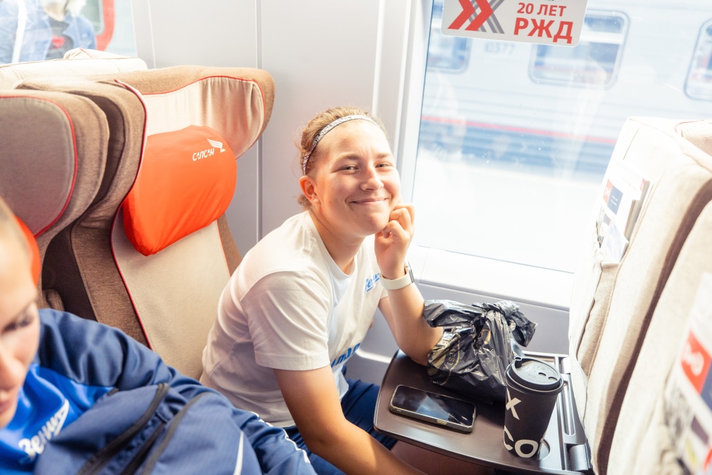 Выезд женской команды «Зенит» на матч с «Динамо»