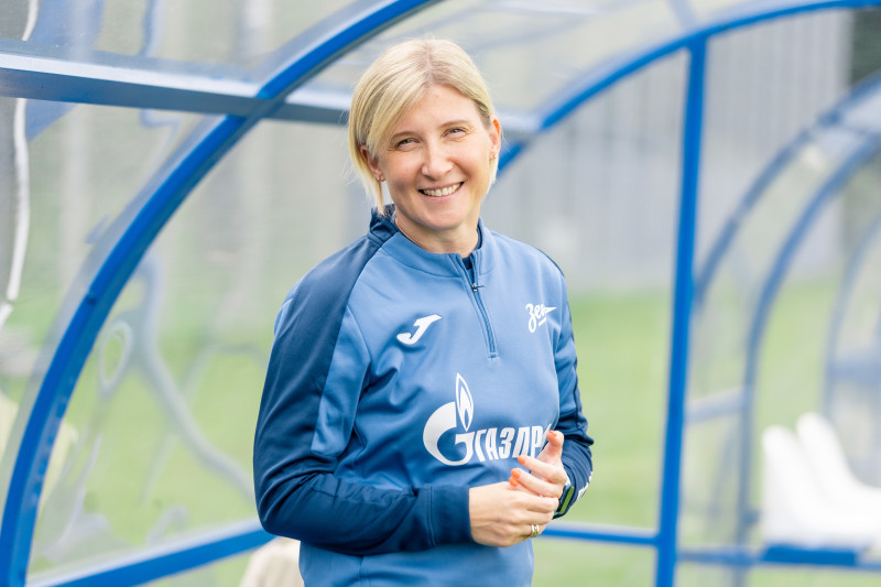 Тренировка женской команды перед матчем с «Енисеем»