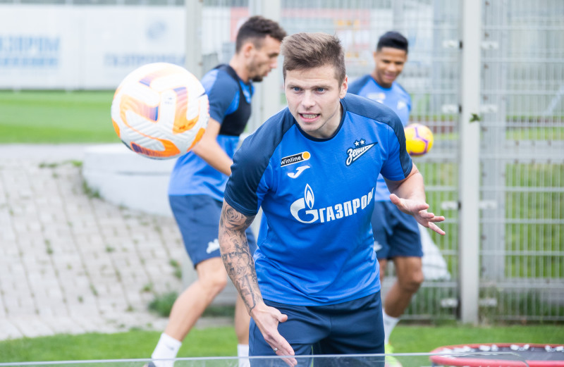 Открытая тренировка «Зенита» перед матчем с «Оренбургом»