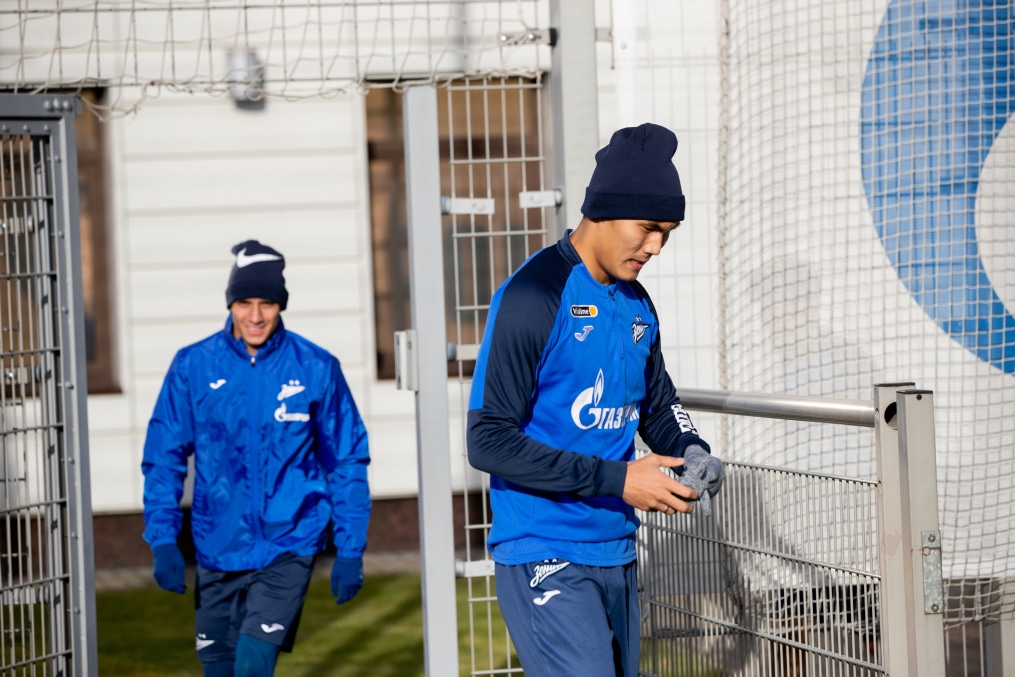 Открытая тренировка «Зенита» перед матчем с «Ахматом»