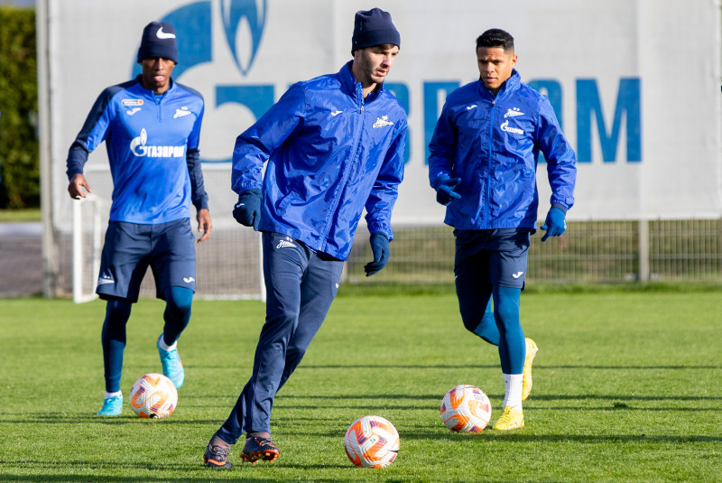 Открытая тренировка «Зенита» перед матчем с «Ахматом»