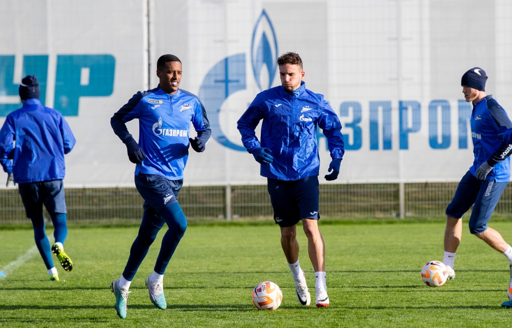 Открытая тренировка «Зенита» перед матчем с «Ахматом»