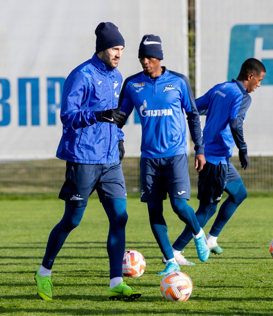 Открытая тренировка «Зенита» перед матчем с «Ахматом»