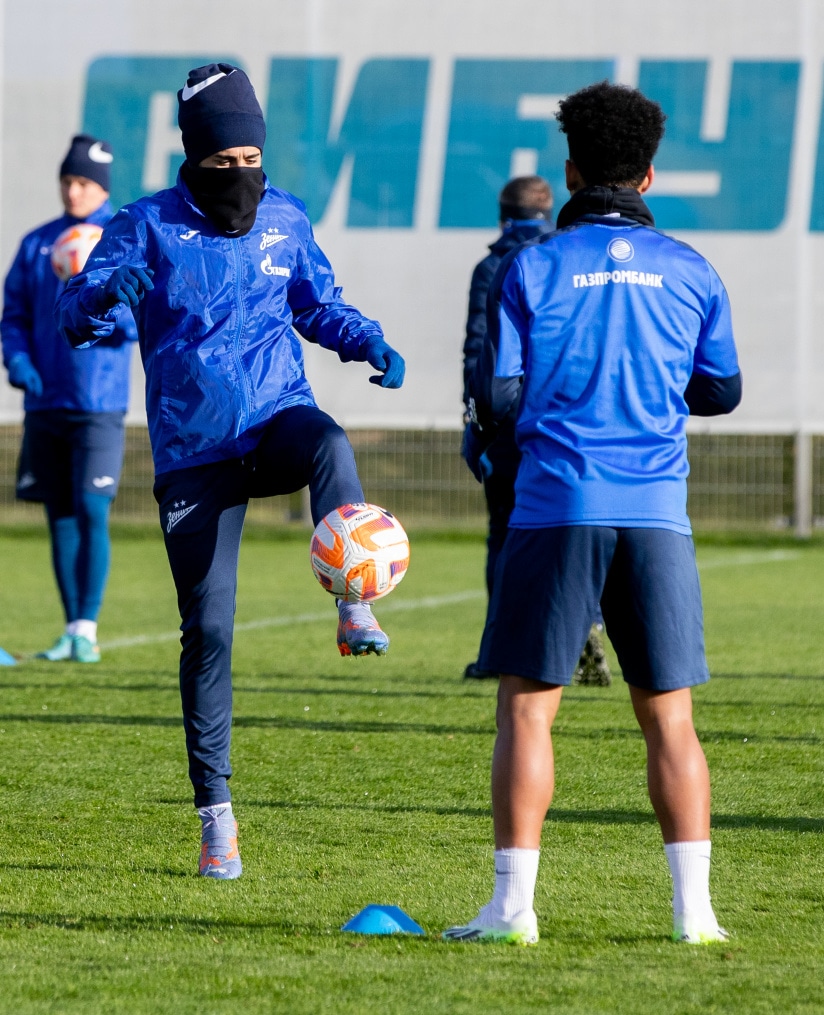 Открытая тренировка «Зенита» перед матчем с «Ахматом»