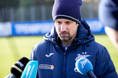 Пресс-брифинг Сергея Семака перед матчем с «Ахматом»