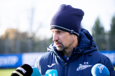 Пресс-брифинг Сергея Семака перед матчем с «Ахматом»