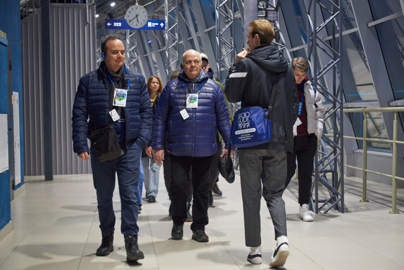 Экскурсия по стадиону для победителей конкурса «Зенит — спортпрогноз» перед матчем «Зенит» — «Ахмат»