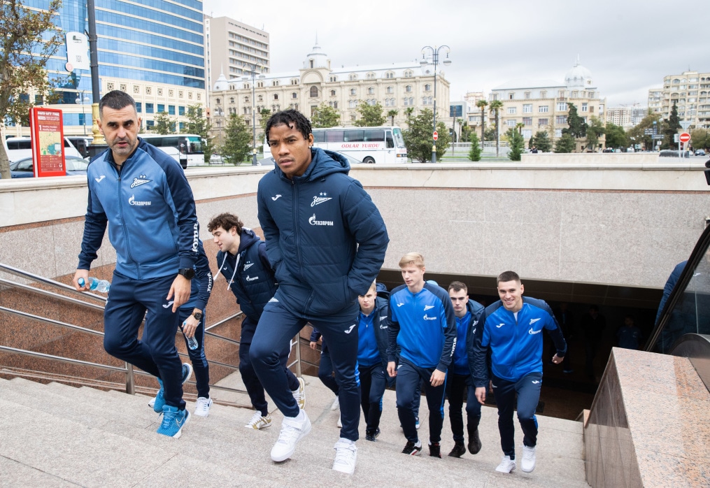 Прогулка команды «Зенит» перед матчем ПФК «Нефтчи» — «Зенит»