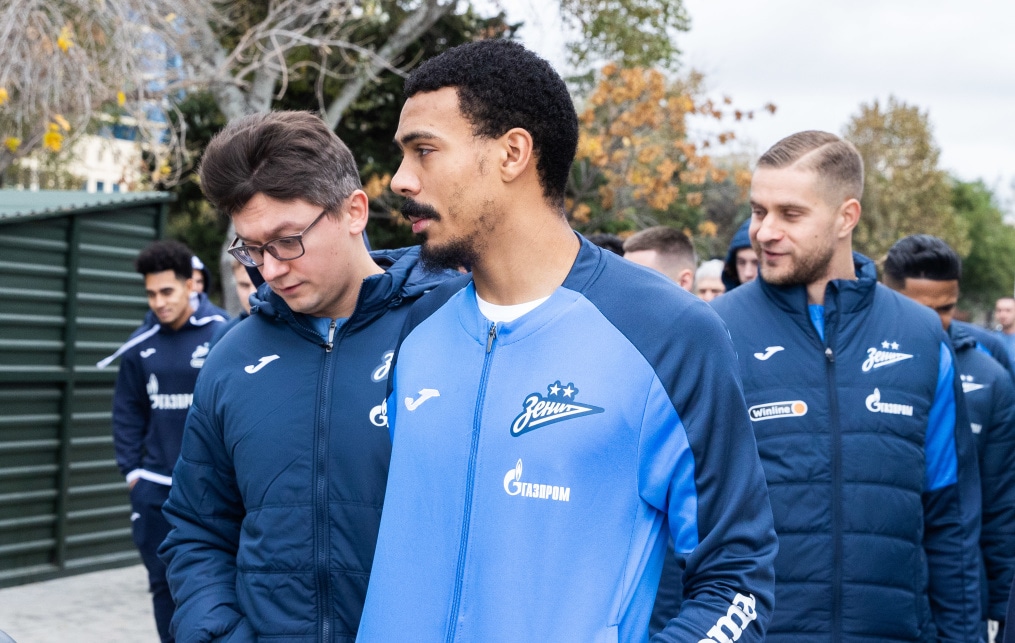Прогулка команды «Зенит» перед матчем ПФК «Нефтчи» — «Зенит»