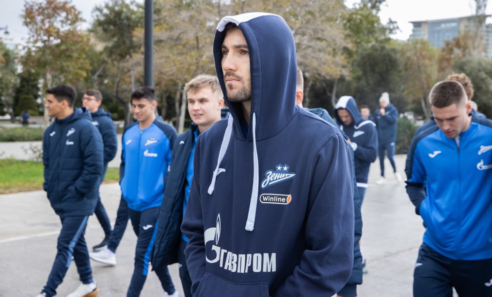 Прогулка команды «Зенит» перед матчем ПФК «Нефтчи» — «Зенит»