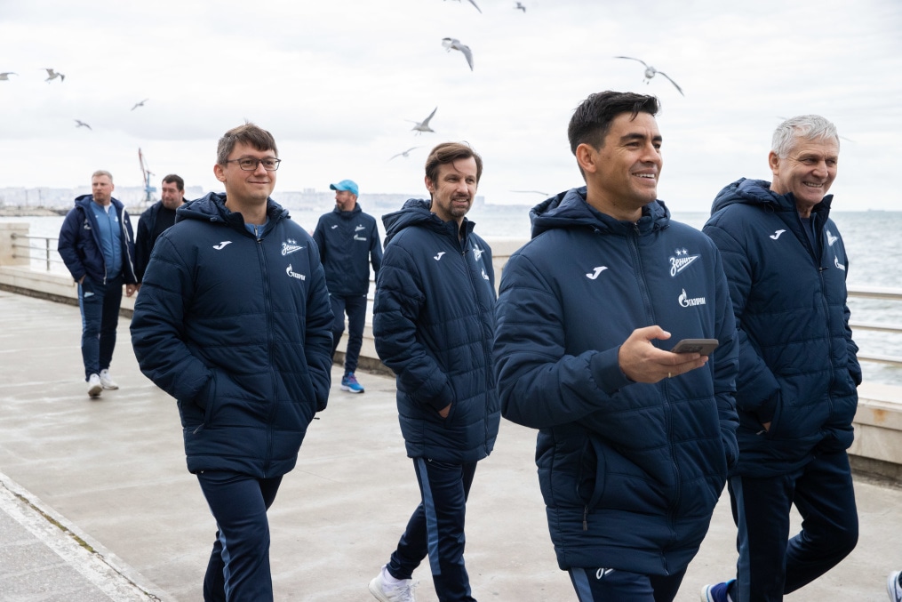 Прогулка команды «Зенит» перед матчем ПФК «Нефтчи» — «Зенит»