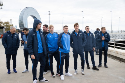 Прогулка команды «Зенит» перед матчем ПФК «Нефтчи» — «Зенит»