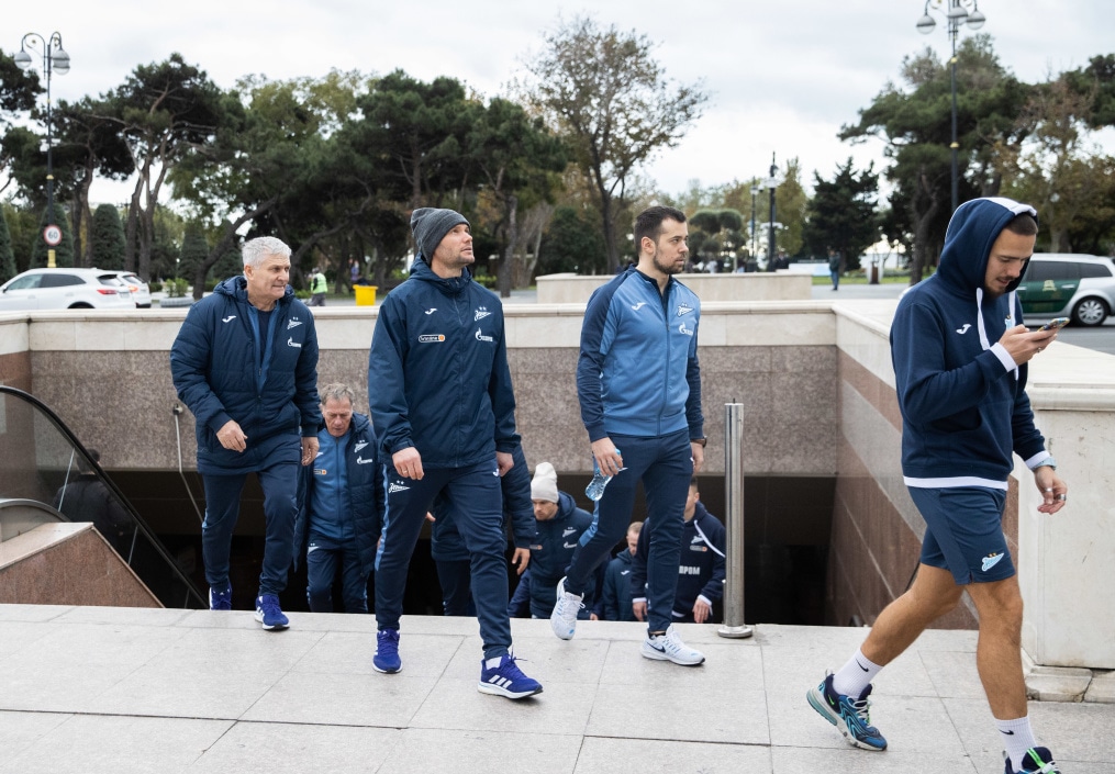 Прогулка команды «Зенит» перед матчем ПФК «Нефтчи» — «Зенит»