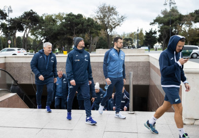 Прогулка команды «Зенит» перед матчем ПФК «Нефтчи» — «Зенит»