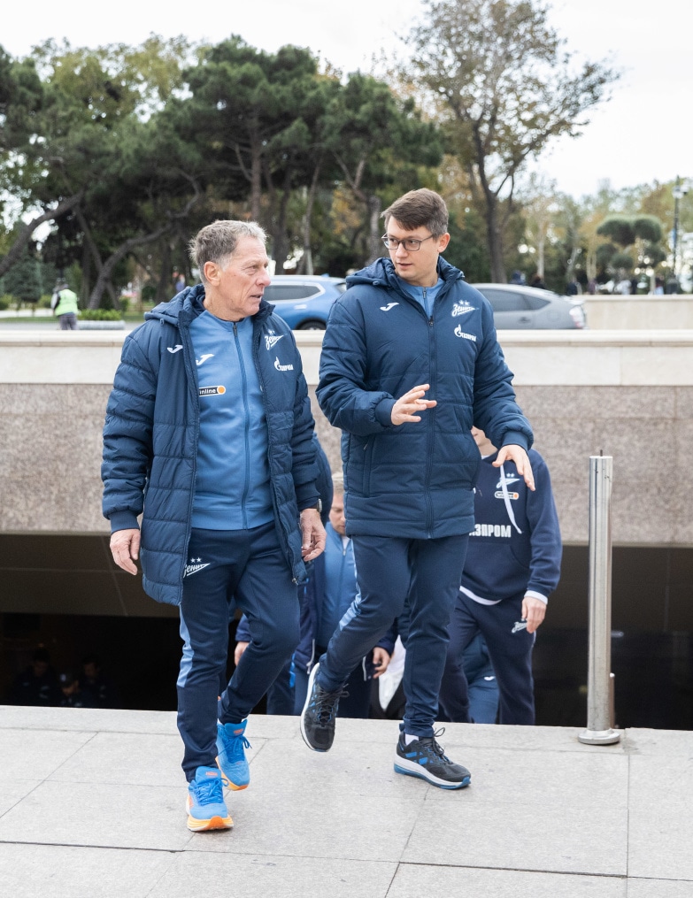 Прогулка команды «Зенит» перед матчем ПФК «Нефтчи» — «Зенит»