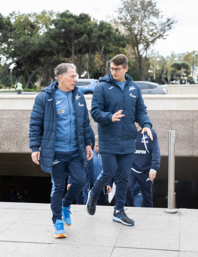 Прогулка команды «Зенит» перед матчем ПФК «Нефтчи» — «Зенит»