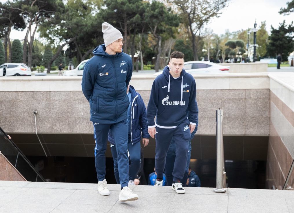 Прогулка команды «Зенит» перед матчем ПФК «Нефтчи» — «Зенит»