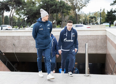 Прогулка команды «Зенит» перед матчем ПФК «Нефтчи» — «Зенит»