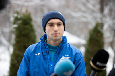 Александр Коваленко на пресс-брифинге перед матчем с «Динамо»