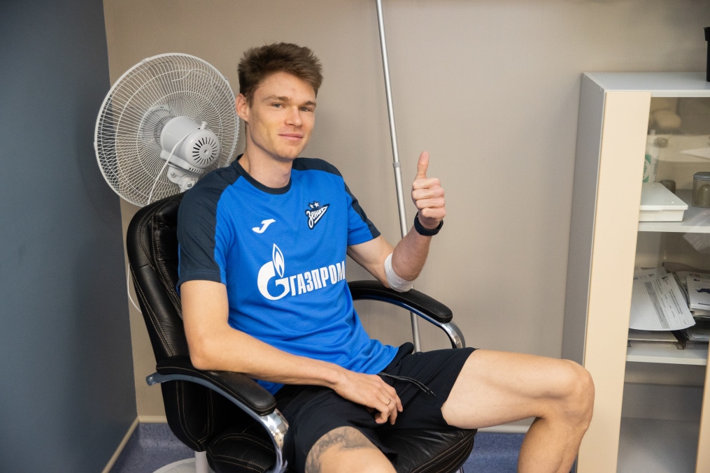 Зимний медосмотр «Зенита» в клинике «Мой медицинский центр»: первый день